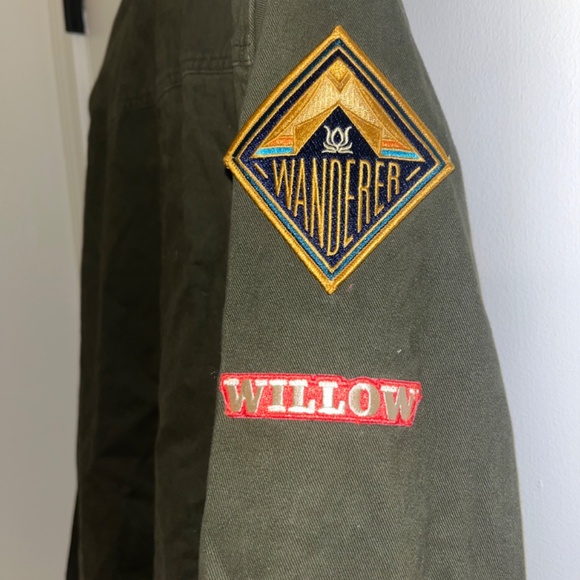 Olive green patchwork jacket - Picture 3 of 4